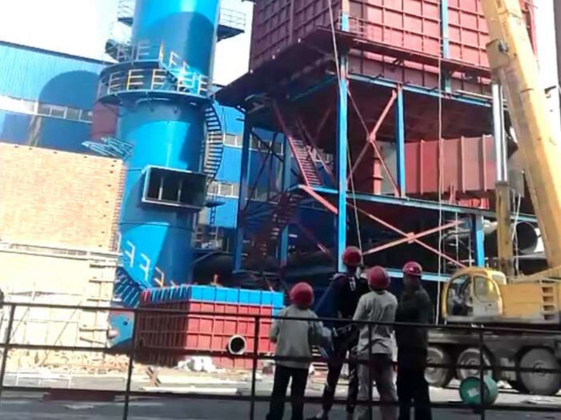 75噸鍋爐除塵脫硫現場